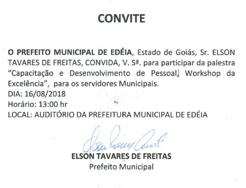 Convite para palestra